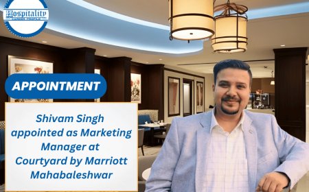 Shivam Singh appointed as Marketing Manager at Courtyard by Marriott Mahabaleshwar