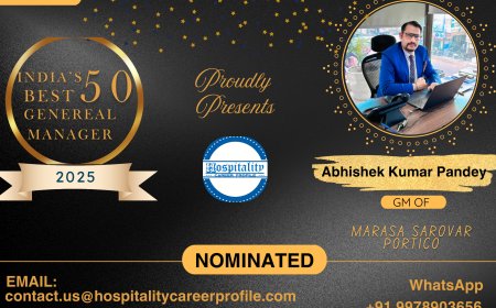 Abhishek Kumar Pandey, GM of Marasa Sarovar Portico, Nominated for India’s 50 Best General Managers 2025