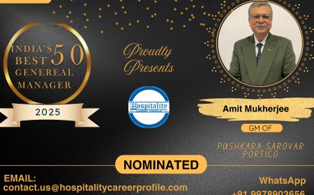 Amit Mukherjee, GM of Pushkara Sarovar Portico, Nominated for India’s 50 Best General Managers 2025