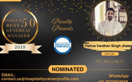 Vishva Vardhan Singh Jhala, GM of Tre Wellness, Nominated for India’s 50 Best General Managers 2025