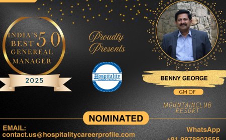 Benny George, GM of Mountain Club Resort, Nominated for India’s 50 Best General Managers 2025