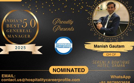 Manish Gautam, GM of Sereni A Boutique Hotel, Daman, Nominated for India’s 50 Best General Managers 2025