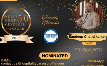 Sandeep Chand Kumai, GM of The Orlov Hotel Panipat, Nominated for India’s 50 Best General Managers 2025