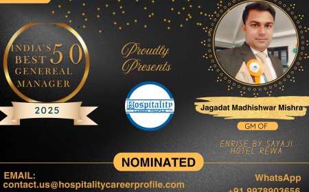 Jagadat Madhishwar Mishra, GM of Enrise by Sayaji Hotel Rewa, Nominated for India’s 50 Best General Managers 2025