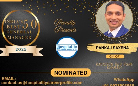 Pankaj Saxena, GM of Radisson Blu Pune Kharadi, Nominated for India’s 50 Best General Managers 2025