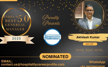 Akhilesh Kumar, GM of Royal Reve Hotel, Nominated for India’s 50 Best General Managers 2025