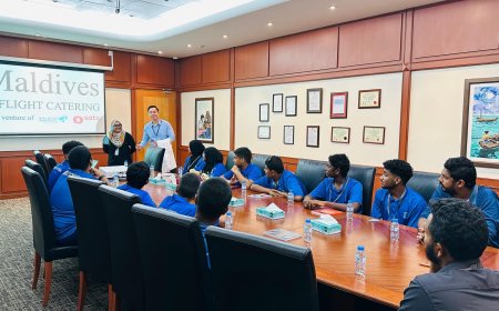 Maldives Inflight Catering hosts Thoddoo School BTEC hospitality students for educational visit