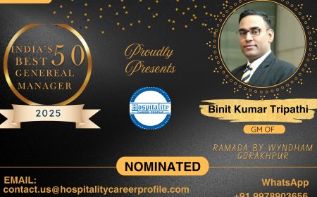 Binit Kumar Tripathi, GM of Ramada By Wyndham Gorakhpur, Nominated for India’s 50 Best General Managers 2025