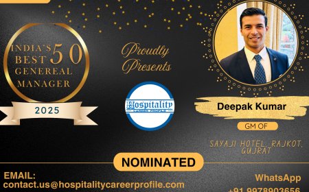 Deepak Kumar, GM of Sayaji Hotel, Rajkot, Gujarat, Nominated for India’s 50 Best General Managers 2025