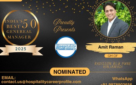 Amit Raman, GM of Radisson Blu Pune Hinjawadi, Nominated for India’s 50 Best General Managers 2025