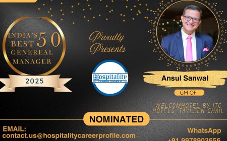 Ansul Sanwal, GM of Welcomhotel by ITC Hotels, Tavleen Chail, Nominated for India’s 50 Best General Managers 2025