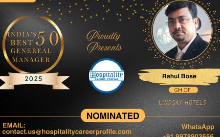 Rahul Bose, GM of Lindsay Hotels, Nominated for India’s 50 Best General Managers 2025