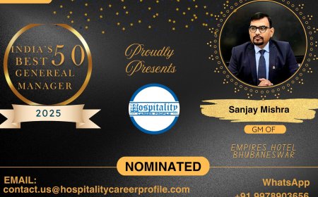 Sanjay Mishra, GM of Empires Hotel Bhubaneswar, Nominated for India’s 50 Best General Managers 2025