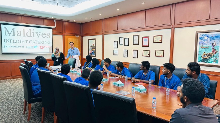 Maldives Inflight Catering hosts Thoddoo School BTEC hospitality students for educational visit
