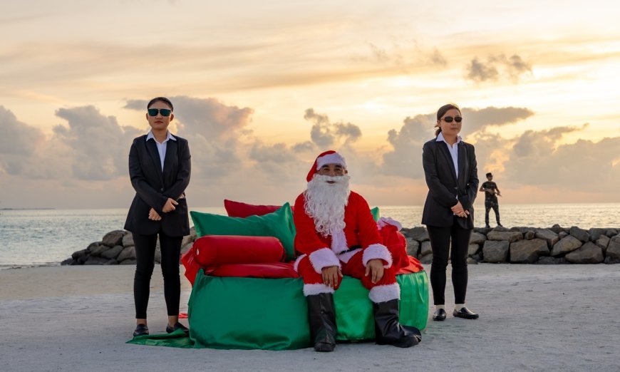 Madifushi Private Island celebrates Christmas with Santa’s grand arrival