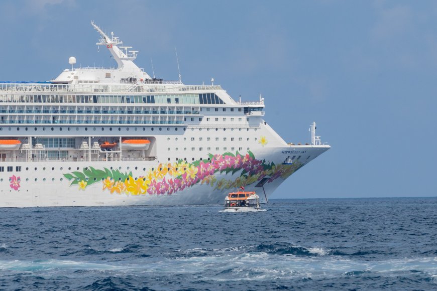 2 cruise liners bring thousands of tourists to Maldives