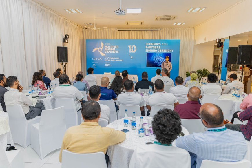 Maldives Marine Expo signs with sponsors, partners for 2025