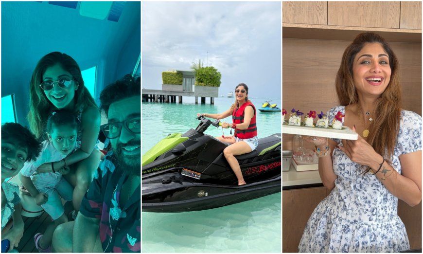 Bollywood star Shilpa Shetty enjoys Maldives vacation