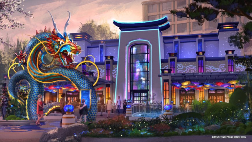 Futuristic Dragon Archway Rises at Epic Universe—What’s Behind This Eye-Catching Design?