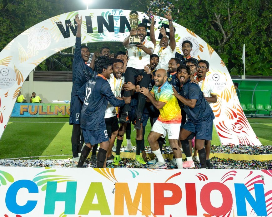 Sheraton Maldives makes history as champions of Full Moon Futsal Cup 2025