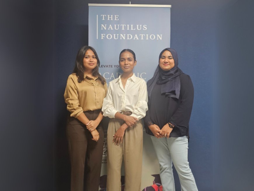 The Nautilus Foundation awards scholarships to 3 Maldivian students