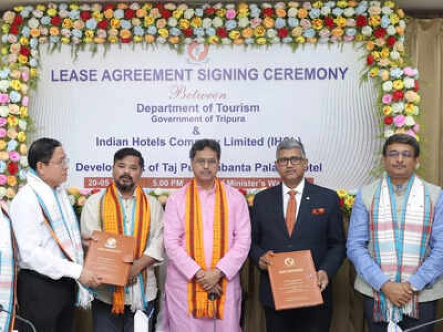 IHCL Expands Its Heritage Portfolio with the Signing of Taj Pushpabanta Palace in Agartala, Tripura