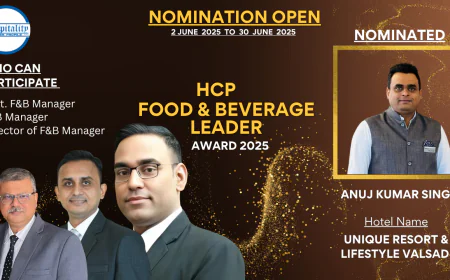 Anuj Kumar Singh: A Nominee for the People’s Choice – HCP F&B Leader Award 2025