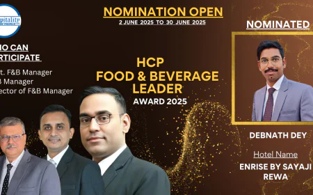 Debnath Dey, Assistant F&B Manager at Sayaji Group of Hotels, nominee for the HCP F&B Leader Award 2025