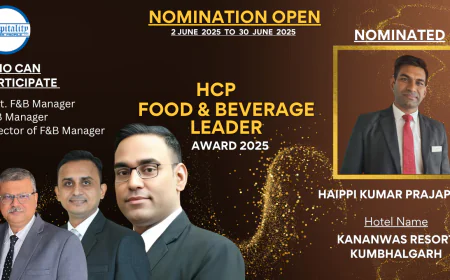 Haippi Kumar Prajapat: Leading with Passion – HCP F&B Leader Award 2025 Nominee