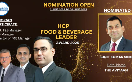Sunit Kumar Singh: A Dynamic Hospitality Leader – HCP F&B Leader Award 2025 Nominee
