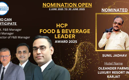 Sunil Jadhav: A Hospitality Veteran Leading at Oleander Farms – HCP F&B Leader Award 2025 Nominee