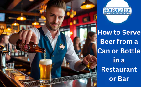 How to Serve Beer from a Can or Bottle in a Restaurant or Bar