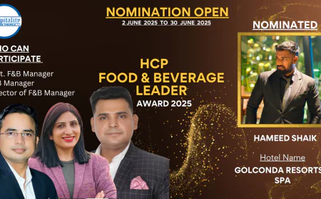 Hameed Shaik: A Hospitality Champion from Golconda Resorts – HCP F&B Leader Award 2025 Nominee
