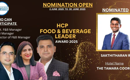 Sakthitharan R: From Sommelier to Executive Leader – HCP F&B Leader Award 2025 Nominee