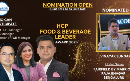 Vinayak Sungar: Driving Excellence at Fairfield by Marriott – HCP F&B Leader Award 2025 Nominee
