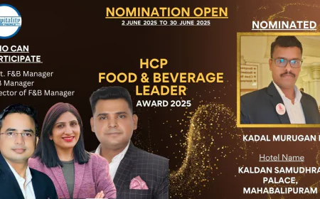 Kadal Murugan M: Elevating F&B Standards at Kaldan Samudhra Palace – HCP F&B Leader Award 2025 Nominee