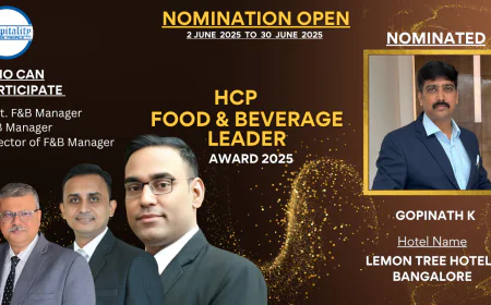 Gopinath K: 16 Years of Excellence in Banqueting & Hotel Events – HCP F&B Leader Award 2025 Nominee