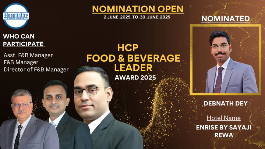 Debnath Dey, Assistant F&B Manager at Sayaji Group of Hotels, nominee for the HCP F&B Leader Award 2025