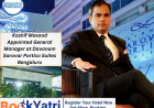 Kashif Masood Appointed General Manager at Davanam Sarovar Portico Suites Bengaluru