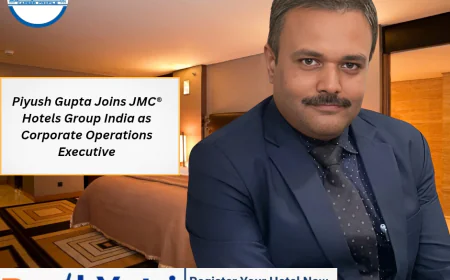 Piyush Gupta Joins JMC® Hotels Group India as Corporate Operations Executive