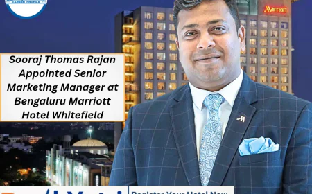 Sooraj Thomas Rajan Appointed Senior Marketing Manager at Bengaluru Marriott Hotel Whitefield