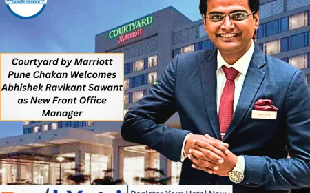 Courtyard by Marriott Pune Chakan Welcomes Abhishek Ravikant Sawant as New Front Office Manager