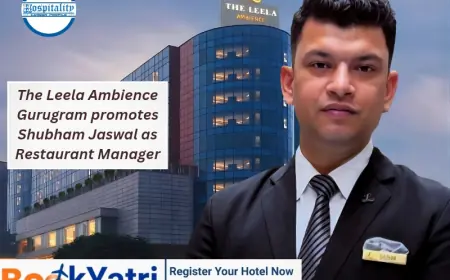 The Leela Ambience Gurugram promotes Shubham Jaswal as Restaurant Manager