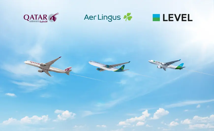Qatar Airways Expands Codeshare with Aer Lingus and LEVEL to Add 18 U.S. and South America Routes