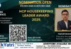 Faizur Rahaman, Executive Housekeeper of Essentia Luxury Resort & Spa Udaipur, Nominated for HCP Housekeeping Leader Award 2025
