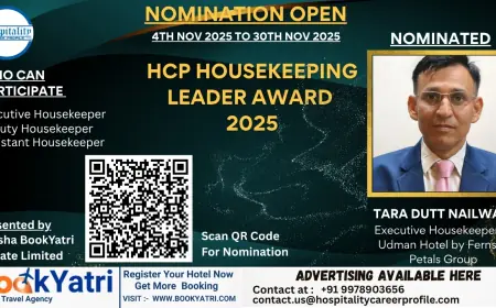 Tara Dutt Nailwal, Executive Housekeeper of Udman Hotel by Ferns N Petals Group, Nominated for HCP Housekeeping Leader Award 2025