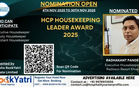 Radhakant Pandey, Executive Housekeeper of Radisson Resort Khopoli, Nominated for HCP Housekeeping Leader Award 2025