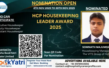 Somnath Majumdar, Housekeeping Manager of The VITS Group of Hotels, Nominated for HCP Housekeeping Leader Award 2025