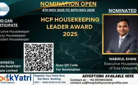 Nabikul Khan, Executive Housekeeper of Sula Vineyards, Nominated for HCP Housekeeping Leader Award 2025