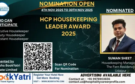 Suman Sheet, Housekeeping Manager of The Fern Residency Udaipur, Nominated for HCP Housekeeping Leader Award 2025